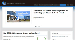 Desktop Screenshot of lyceecoubertin.net
